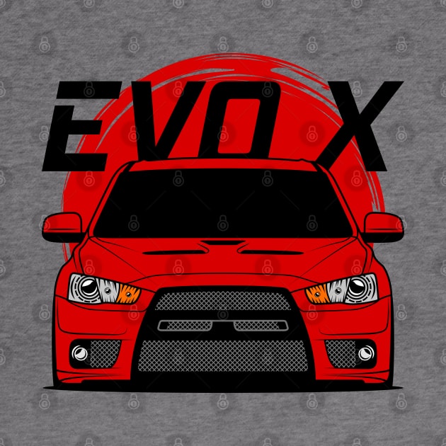 Red EVO X by GoldenTuners